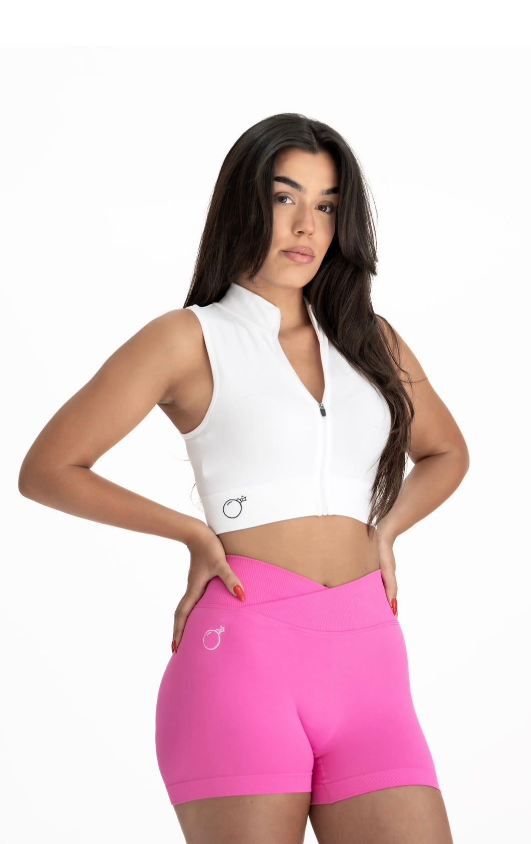 Boomy Zipper top-Bela